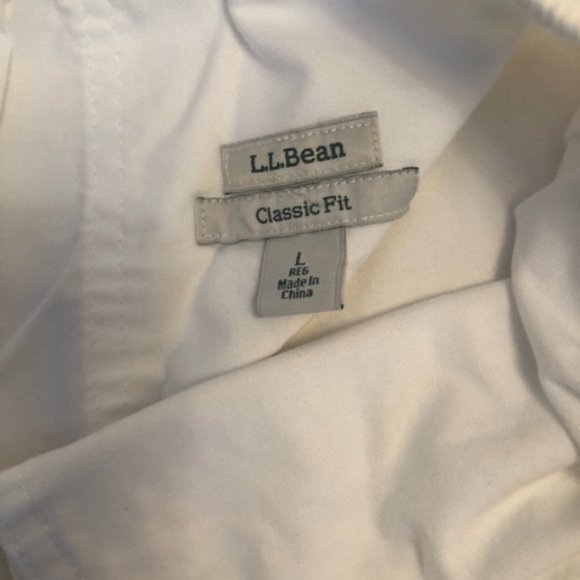 L.L. Bean Classic Fit White Slacks - Picture 3 of 5